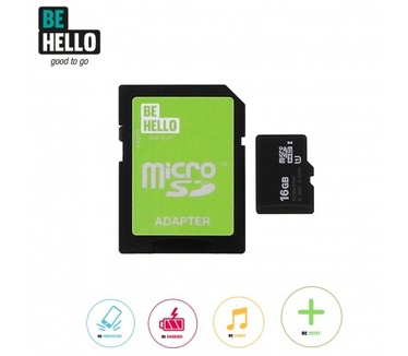 Be Hello Micro SDHC Class 10 With Adapter 16GB