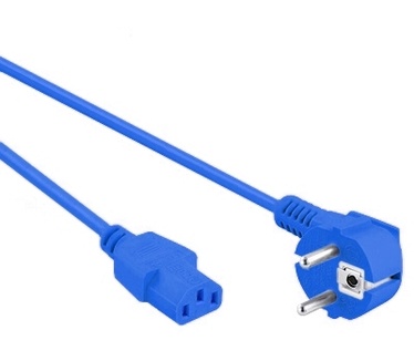 Eeconn Netsnoer, Schuko Haaks - C13, 3x 0.75mm