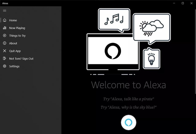 Amazon Alexa voor Windows 10