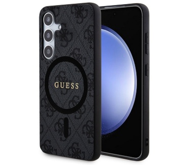 Guess 4G MagSafe Back Case - Samsung Galaxy S24 Plus (S926) Zwart Zwart