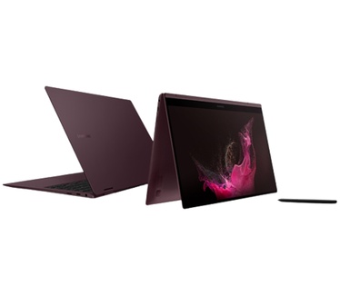 Samsung Galaxy Book2 Pro 360 (15", i7, 16GB, 512GB SSD) Bordeaux Rood