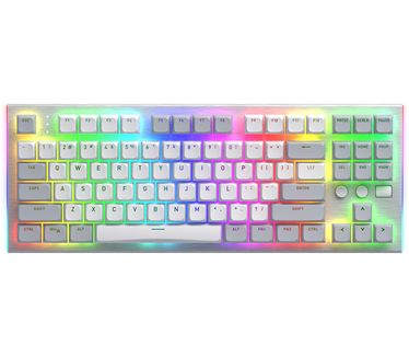 Hator HATOR Gravity TKL orange (HTK561) white, OMA profile US layout ANSI (white-gray keycaps) Keyboard - linear Mechanical Switches - US - ANSI Layout