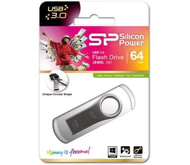 Silicon Power Jewel J80 64GB Zilver