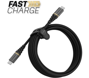 Otterbox Premium Cable USB C-C 3M USB-PD, zwart