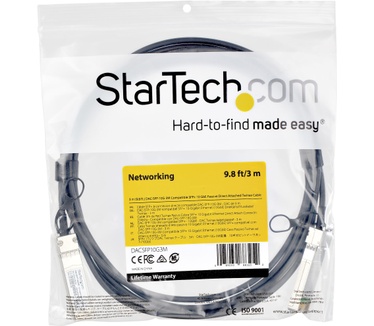 Startech.com Dell EMC DAC-SFP-10G-3M Compatible SFP+ Direct-Attach Twinax Cable - 3 m (9.8ft) Zwart