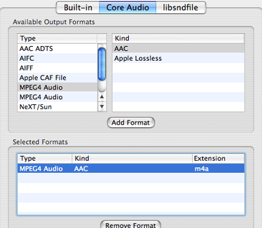 Max - formats