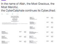 Screenshots mogelijke hack Verenigde Staten