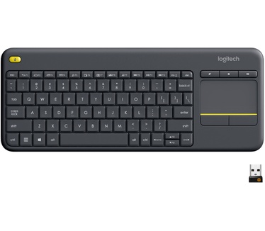 Logitech Wireless Touch K400 Plus (NL) Zwart