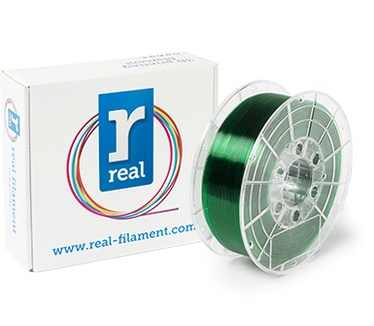 REAL filament groen transparant 1,75 mm PETG 1 kg