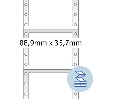 Herma Computeretiketten eindloos 88.9x35.7 mm 1-banen 4000 St.