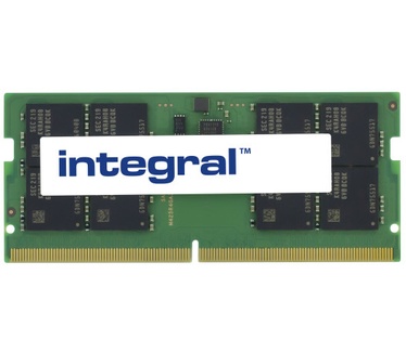 Integral 32GB LAPTOP RAM MODULE DDR5 4800MHZ PC5-38400 UNBUFFERED NON-ECC 1.1V 2GX8 CL40 INTEGRAL