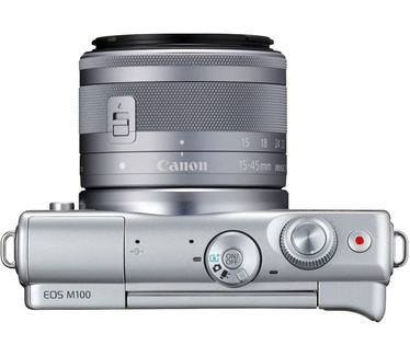 Canon EOS M100 + 15-45mm f/3.5-6.3 + Beschermhoes Grijs