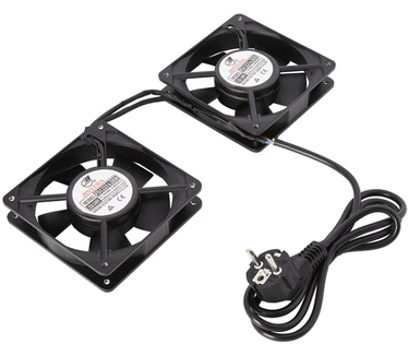 V7 Rack Fan Set for Wall Cabinet SCHUKO