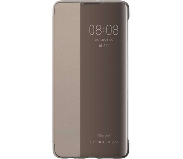 Huawei view flip cover - Khaki - voor P30
