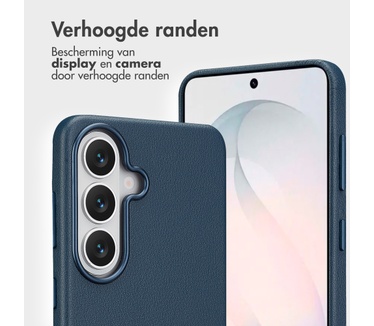 Accezz Leather Bookcase 2-in-1 met MagSafe Samsung Galaxy S26 - Nightfall Blue