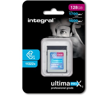 Integral UltimaPro X2 CFexpress Cinematic Memory Card Type B 2.0 128GB