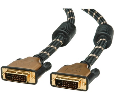 Roline GOLD Monitor kabel DVI, M/M, (24+1) dual link 5,0m