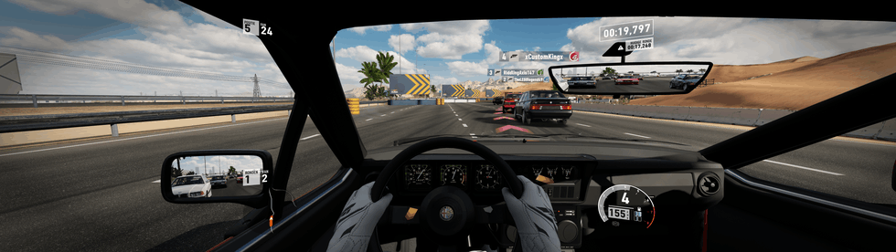 Forza Motorsport 7 op een 32:9-monitor 