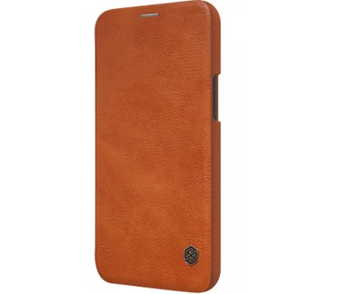 Nillkin Qin PU Book Case - Apple iPhone 12 Pro Max (6.7") Zwart
