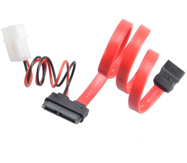 Akasa 40cm SATA cable f/ slimline opticals