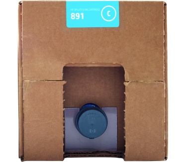 HP 3M 891 cyaan Latex inktcartridge, 10 liter
