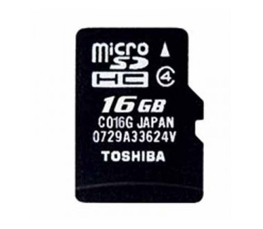 Toshiba microSDHC 16GB Class 4