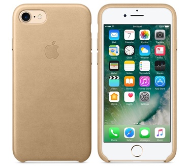 Apple iPhone 7 Leren Hoesje  Brons