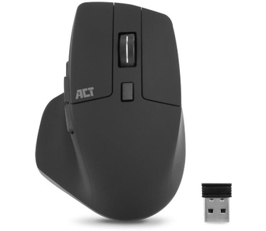 ACT Draadloze multi-connect muis Bluetooth of USB-A ontvanger, 2400 DPI met stille klik, gemaakt van gerecyclede materialen