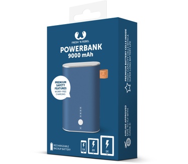 Fresh 'n Rebel Powerbank 9000mAh Blauw