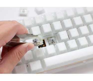 Ducky One 3 Mini, clear keycaps, MX Speed, Qwerty US, Wit