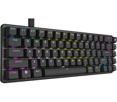 Corsair K65 PRO MINI RGB 65% Optical Mechanical Gaming Keyboard - OPX Schakelaars - PBT Double-Shot Keycaps - iCUE Compatibel - QWERTY NA Layout - Zwart