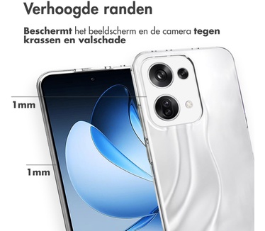 Accezz Clear Backcover Oppo Reno 13 - Transparant