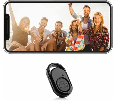 Mojogear Bluetooth remote shutter afstandsbediening voor smartphone camera – Robuust – zwart