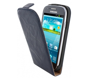 Mobiparts Mobiparts Vintage Flip Case Samsung Galaxy S3 Mini Navy Blue