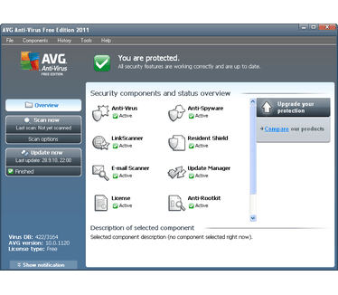 AVG Anti-Virus Free Edition 10 screenshot