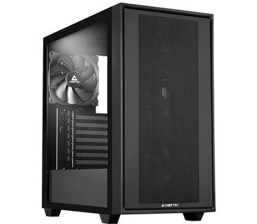 Chieftec Midi Tower GS-03B-BLK-OP, Schwarz
