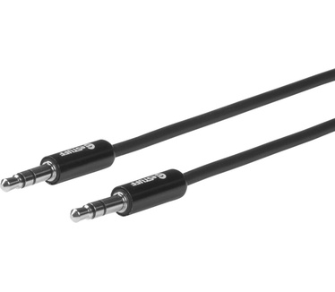 eStuff Minijack Cable 3.5mm 0,5m Zwart