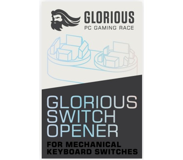 Glorious PC Gaming Race hassle-free switch opener ABS plastic construction embossed Glorious logo
