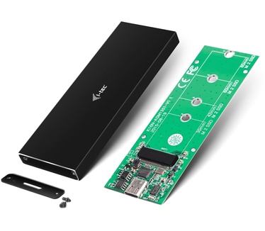 i-tec MySafe USB-C M.2 SATA Drive Metal External case Zwart