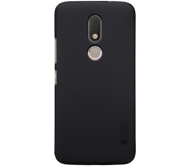 Nillkin Frosted Shield Hard Case voor Motorola Moto M - Zwart Zwart