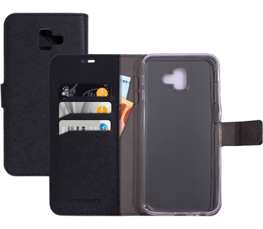 Mobiparts Saffiano Wallet Case Samsung Galaxy J6 Plus (2018) Black