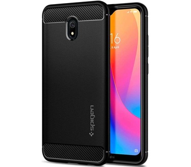 Spigen Rugged Armor Case Xiaomi Redmi 8A (Black) (Redmi 8A) Zwart