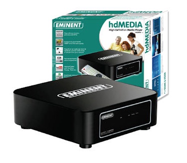 Eminent EM7071 EMINENT HDMEDIA BLACK  FULLL HD MEDIA PLAYER, LAN, USB Intronics EM 7071