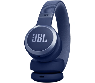 JBL Live 670NC Casque supra-auriculaire, Bluetooth 5.3, connexion multi-source, Réduction de Bruit Adaptative et Smart Ambient, jusqu'à 65 heures d'autonomie, bleu