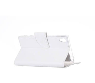 Luxe Lederen Bookcase hoesje voor de Sony Xperia Z2 - Wit (Sony Xperia Z2) Wit