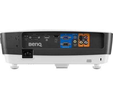 BenQ MX704. Projector helderheid: 3000 ANSI lumens, Projectietechnologie: DLP, Projector native resolution: XGA (1024x768). Levensduur lamp: 4500 uur, Vermogen lamp: 210 W, Serviceleeftijd van de lamp (economische mode): 6500 uur. Brandpuntbereik: 18