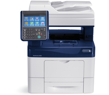 Xerox WorkCentre 6655V_XM A4 35/35 ppm dubbelzijdig kopiëren/printen/scannen/faxen (contract) Adobe PS3 PCL5/6 2 laden totaal 700 vel