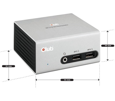 Club 3D SenseVision USB 3.0 4K UHD Mini Docking Station