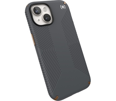 Speck Presidio2 Grip Apple iPhone 15 Charcoal Grey - with Microban
