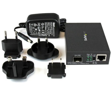 Startech.com Gigabit ethernet glasvezel media converter met open SFP slot